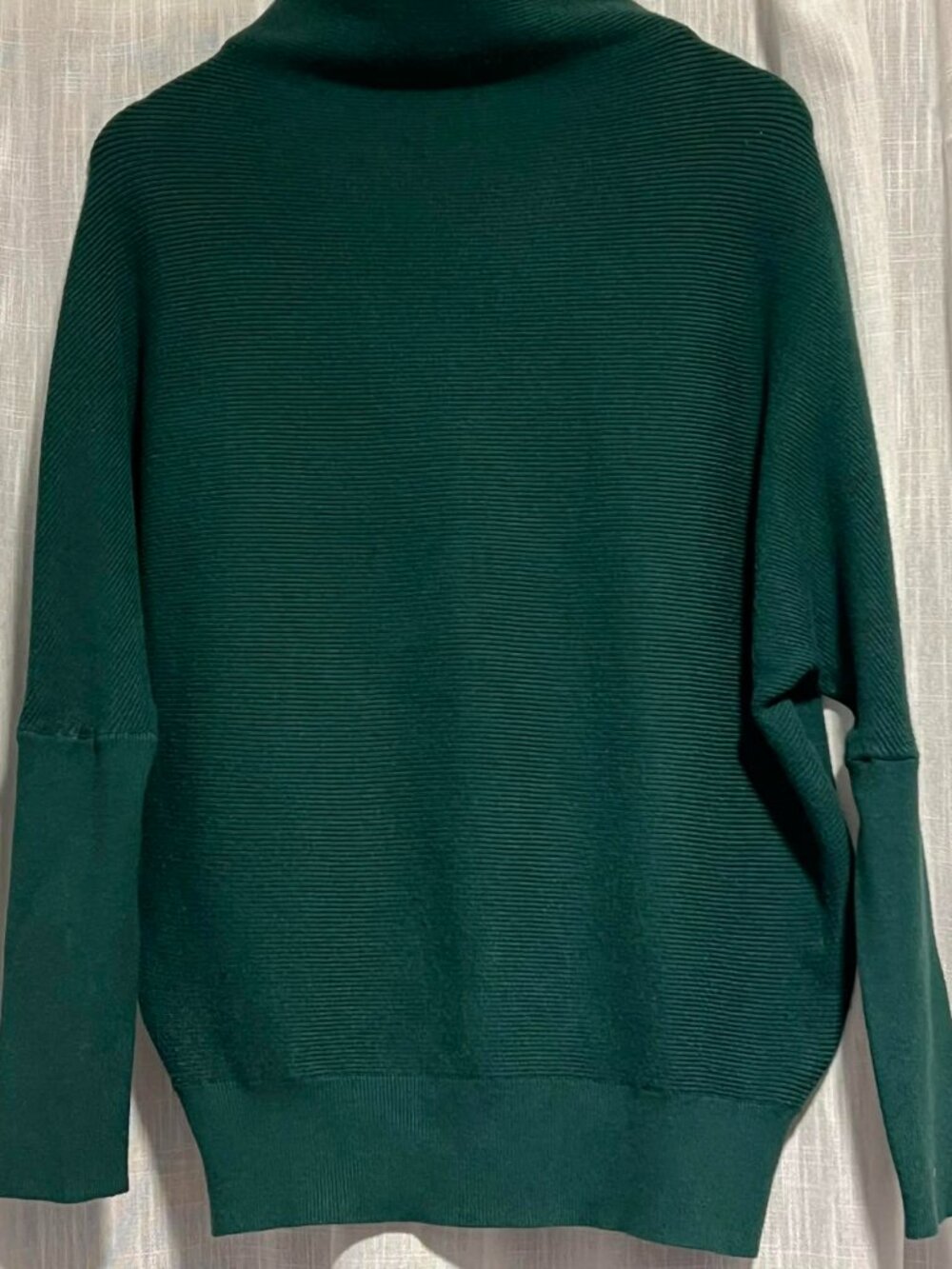 Bluivy Over-sized Pullover Sweater Dolman Sleeves Dk green/Pine Size S/M